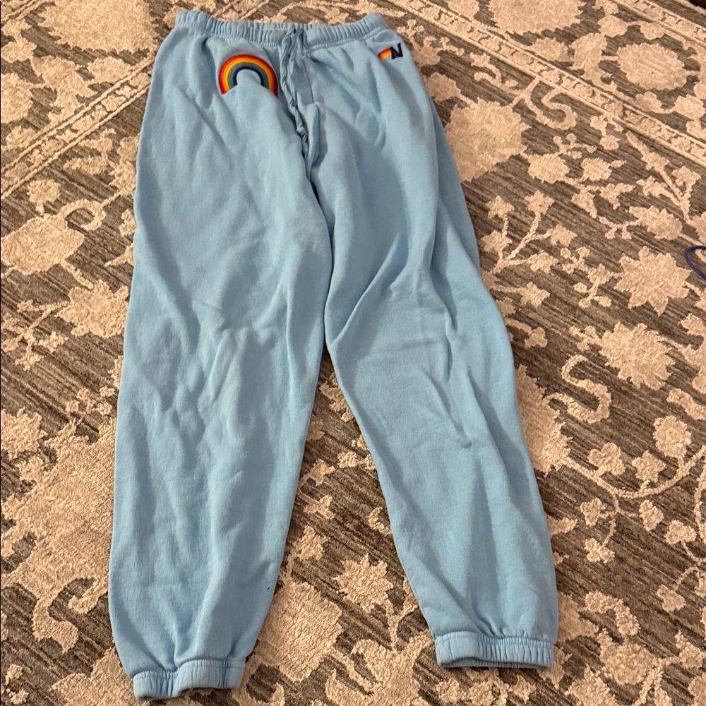 Aviator nation sweatpants with Rainbow Detail